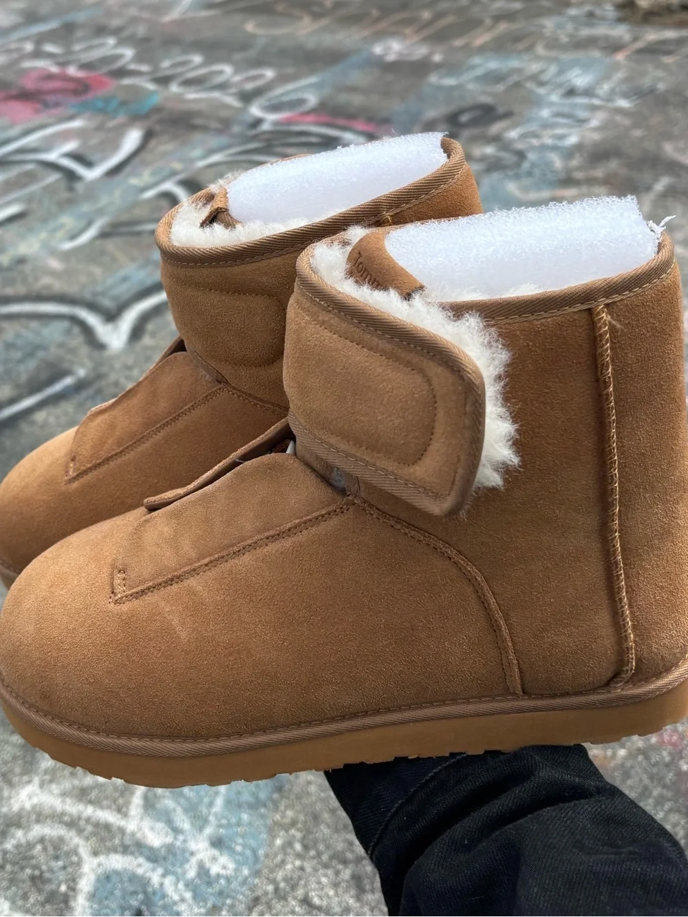 Tommy Jack Oddo Verdier ODDO-1 Sheepskin/Leather/Wool Chestnut Tan Ankle Boots